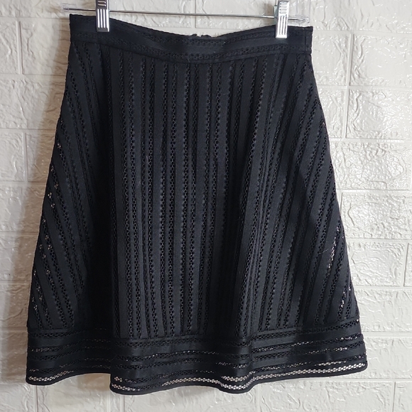 J. Crew Dresses & Skirts - J. Crew Black A-Line Lace Skirt